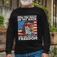 Eagle Mullet Party In The Back Sound Of Freedom 4Th Of July Long Sleeve T-Shirt Gifts for Old Men