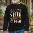 Eat Sleep Cook Repeat V2 Long Sleeve T-Shirt Gifts for Old Men