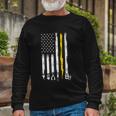 Electrician American Flag Usa Long Sleeve T-Shirt Gifts for Old Men