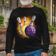 Explosive Spare Hit Bowling Tshirt Long Sleeve T-Shirt Gifts for Old Men