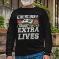 Extra Lives Video Game Controller Retro Gamer Boys V10 Long Sleeve T-Shirt Gifts for Old Men
