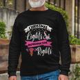 Feminist Christmas Lights And Reproductive Rights Pro Choice Long Sleeve T-Shirt Gifts for Old Men