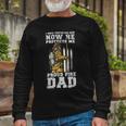 Firefighter Proud Fire Dad Firefighter Dad Of A Fireman Father Long Sleeve T-Shirt Gifts for Old Men
