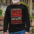 Firefighter Retired Fire Chief Firefighter Retirement 2022 Dad Grandpa V2 Long Sleeve T-Shirt Gifts for Old Men