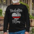 Firefighter Thin Red Line Firefighter Mom From Son Fireman Long Sleeve T-Shirt Gifts for Old Men