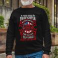Firefighter United States Firefighter We Run Towards The Flames Firemen _ V4 Long Sleeve T-Shirt Gifts for Old Men