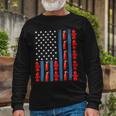 Firefighter Us American Flag Firefighter 4Th Of July Patriotic Man Woman Long Sleeve T-Shirt Gifts for Old Men