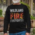 Firefighter Wildland Fire Rescue Department Firefighters Firemen V2 Long Sleeve T-Shirt Gifts for Old Men