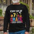 First Day Of 7Th Grade 2021_2022 Back To School Long Sleeve T-Shirt Gifts for Old Men