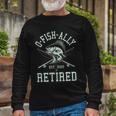 Fishing Ofishally Retired Est 2022 Tshirt Long Sleeve T-Shirt Gifts for Old Men