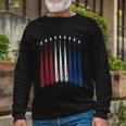 Fourth Of July Fighter Jets Red White Blue 4Th American Flag Long Sleeve T-Shirt Gifts for Old Men