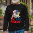 You Free Tonight Bald Eagle Mullet American Flag 4Th Of July Long Sleeve T-Shirt Gifts for Old Men