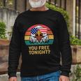 You Free Tonight Bald Eagle Mullet Usa Flag 4Th Of July V2 Long Sleeve T-Shirt Gifts for Old Men