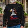 You Free Tonight Bald Eagle Mullet Usa Flag 4Th Of July V3 Long Sleeve T-Shirt Gifts for Old Men