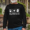 GasGrass Or Ass Long Sleeve T-Shirt Gifts for Old Men