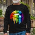 Gay Pride Lips Tshirt V2 Long Sleeve T-Shirt Gifts for Old Men