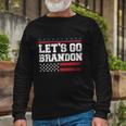 Lets Go Brandon Essential Brandon Political Long Sleeve T-Shirt Gifts for Old Men