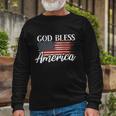 God Bless America 4Th Of July Patriotic Usa Great Long Sleeve T-Shirt Gifts for Old Men