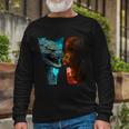 God-Zilla Versus Kong Monsters Tshirt Long Sleeve T-Shirt Gifts for Old Men