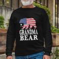 Grandma Bear Patriotic Flag 4Th Of July Long Sleeve T-Shirt Gifts for Old Men