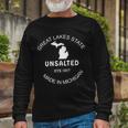 Great Lakes State Unsalted Est 1837 Made In Michigan Long Sleeve T-Shirt Gifts for Old Men