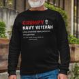 Grumpy Navy Veteran Long Sleeve T-Shirt Gifts for Old Men