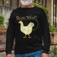 Guess What Chicken Butt Tshirt Long Sleeve T-Shirt Gifts for Old Men