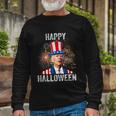 Halloween Happy 4Th Of July Anti Joe Biden Long Sleeve T-Shirt Gifts for Old Men