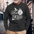 Halloween Let_S Get Wicked White Version For You Men Women Long Sleeve T-shirt Graphic Print Unisex Gifts for Old Men