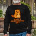 Happy Groundhog Day Tshirt Long Sleeve T-Shirt Gifts for Old Men