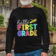 Hello First Grade Team 1St Grade Back To School Teacher Long Sleeve T-Shirt Gifts for Old Men