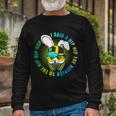 Hippity Hip Hop Bunny Long Sleeve T-Shirt Gifts for Old Men