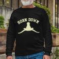 Horns Down Beat Texas Long Sleeve T-Shirt Gifts for Old Men