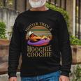 Hotter Than A Hoochie Coochie Daddy Vintage Retro Country Music Long Sleeve T-Shirt Gifts for Old Men