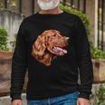 Irish Setter Portrait Tshirt Long Sleeve T-Shirt Gifts for Old Men
