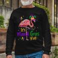 It S Mardi Gras Y All Flamingo Mardi Gras Long Sleeve T-Shirt Gifts for Old Men
