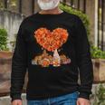 Its Fall Yall Cute Gnomes Pumpkin Autumn Tree Fall Leaves V2 Long Sleeve T-Shirt Gifts for Old Men