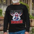 Jesus Was An American Usa 4Th Of July Long Sleeve T-Shirt Gifts for Old Men