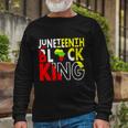 Juneteenth Black King Emancipation Day Melanin Black Pride Long Sleeve T-Shirt Gifts for Old Men