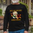 Just A Girl Who Loves Bearded Dragons Long Sleeve T-Shirt Gifts for Old Men