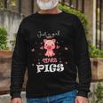 Just A Girl Who Loves Pigs Cute Animal Pig Nice Girls Long Sleeve T-Shirt Gifts for Old Men