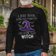I Just Took A Dna Test Halloween Witch Long Sleeve T-Shirt Gifts for Old Men