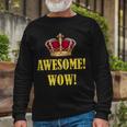King George Awesome Wow Found Father Hamilton Long Sleeve T-Shirt Gifts for Old Men