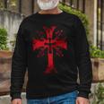 Knight Templar Shirt The Warrior Of God Bloodstained Cross Knight Templar Store Long Sleeve T-Shirt Gifts for Old Men