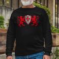 Knights Templar Shirt Two Lions And The Knights Shield Long Sleeve T-Shirt Gifts for Old Men