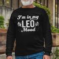 Leo Zodiac Sign Horoscope Birthday Astrology Novelty Long Sleeve T-Shirt Gifts for Old Men