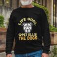 Life Goal Pet All The Dogs Nft Puppy Face Long Sleeve T-Shirt Gifts for Old Men