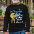 I Love Someone With Autism To The Moon & Back V2 Long Sleeve T-Shirt Gifts for Old Men
