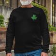 Lucky Shamrock St Patricks Day Long Sleeve T-Shirt Gifts for Old Men