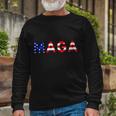Maga American Flag Tshirt V5 Long Sleeve T-Shirt Gifts for Old Men